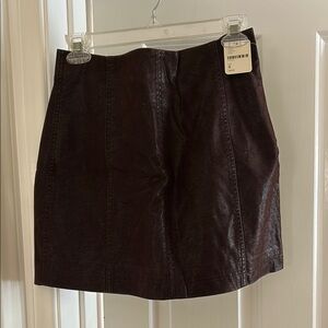 Dark Brown Mini Skirt